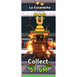 🔥La Cucaracha (Taco+Fire) [3.8M/s]🔥Cheapest/Instant - Steal a Brainrot