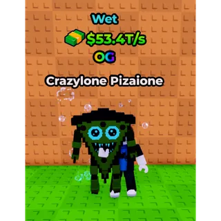 🔥Crazylone Pizaione (💦Wet💦) (53.4T/s) - Kick a Lucky Block🔥