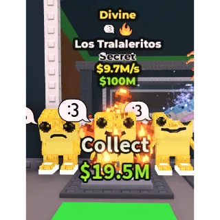 🔥Los Tralaleritos (Divine+2 Traits) [9.7M/s]🔥Cheapest/Instant - Steal a Brainrot