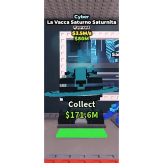 🔥La Vacca Saturno Saturnita (Cyber) [3.5M/s]🔥Cheapest/Instant - Steal a Brainrot