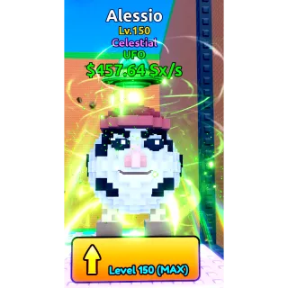 🔥Alessio UFO | 457.64Sx/s | Level 150 | Celestial🔥Cheapest/Instant - Escape Tsunami For Brainrots!