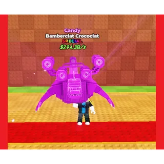 🔥Bomberclat Crococlat (Fuse) (🍭Candy🍭) (294.3B/s) - Be a Lucky Block🔥