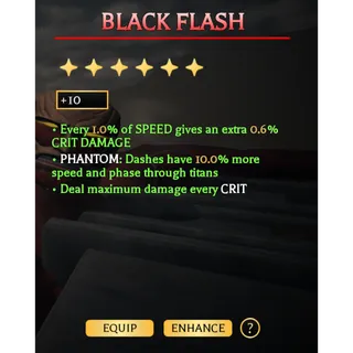 🔥Black Flash (+10) | Mythical Perk - Attack on Titan Revolution | AOTR🔥
