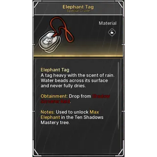 🔥44 Elephant Tags+4 Purifying Tusk - Jujutsu: Zero🔥