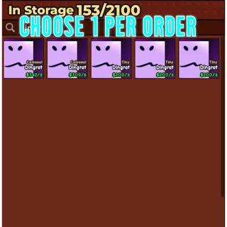 🔥Choose 1 Per Order | Secret | Dingrat | Colossal | Tiny - Catch And Tame🔥