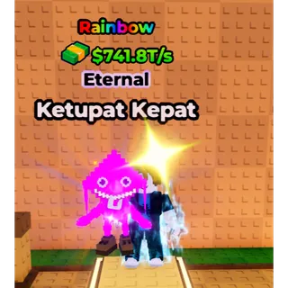 🔥Ketupat Kepat (🌈Rainbow🌈) (741.8T/s) - Kick a Lucky Block🔥
