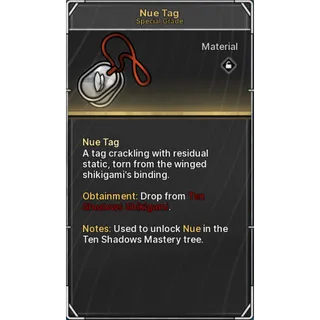 🔥44 Nue Tags+4 Sharp Talons - Jujutsu: Zero🔥