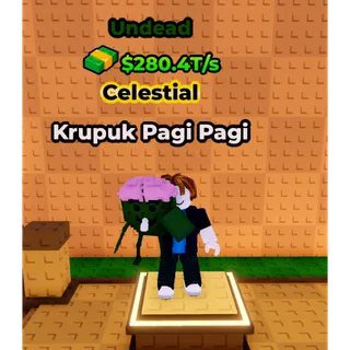 🔥Krupuk Pagi Pagi (🧟Undead🧟) (280.4T/s) - Kick a Lucky Block🔥