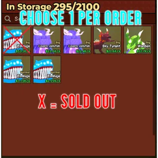 🔥Choose 1 Per Order | Divine Pets | Colossal | Huge | Mutated - Catch And Tame🔥