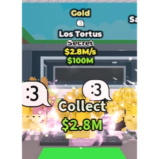 🔥Los Tortus (Gold+Trait) [2.8M/s]🔥Cheapest/Instant - Steal a Brainrot
