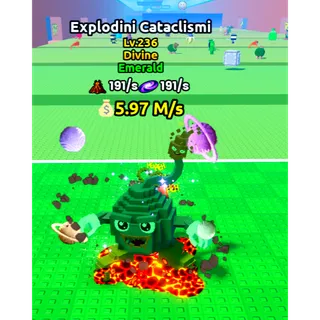 🔥Explodini Cataclismi | 191/s Magma+Galaxy | Divine | LVL 236 🔥Cheapest/Instant - Escape Tsunami For Brainrots!