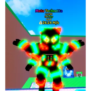 🔥Meta Technetta (Gold) (LVL 250 MAX) (26.24M/s)🔥Cheapest/Instant - Escape Tsunami For Brainrots!
