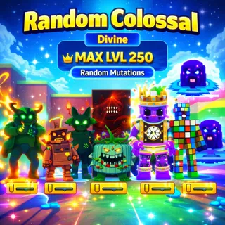 🔥Random Colossal | MAX LVL 250 | Divine | With Random Mutations🔥Cheapest/Instant - Escape Tsunami For Brainrots!
