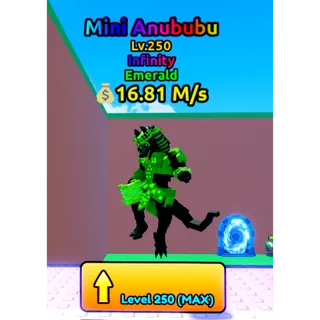 🔥Mini Anububu (Emerald) (LVL 250 MAX) (16.81M/s)🔥Cheapest/Instant - Escape Tsunami For Brainrots!