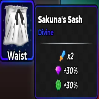 🔥Sakuna's Sash (Waist Gear) (Divine) - Anime Dice🔥