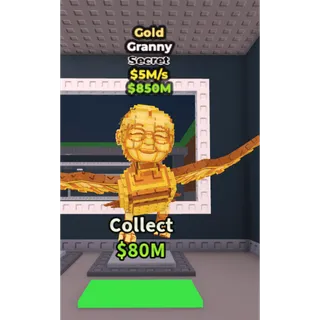 🔥Granny (Gold) [5M/s]🔥Cheapest/Instant - Steal a Brainrot