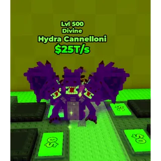 🔥Hydra Cannelloni (Divine) (MAX LVL 500) [25T/s] - Skateboard for Brainrots🔥