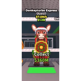 🔥Donkeyturbo Express [7.5M/s] *SUPER RARE*🔥Cheapest/Instant - Steal a Brainrot