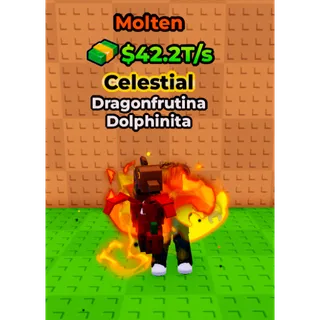 🔥Dragonfrutina Dolphinita (🌋Molten🌋) (42.2T/s) - Kick a Lucky Block🔥