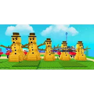 🔥5x Gold Gran Snowmancello (1.7kg-2.9kg)🔥Cheapest/Instant - Plants vs Brainrots