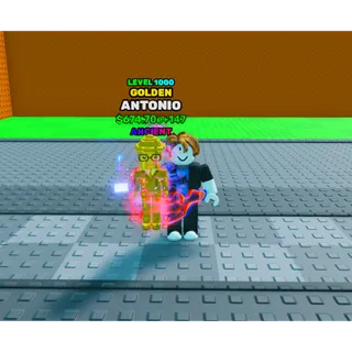 🔥Antonio | Golden | Ancient | Level 1000 MAX - Swing Obby For Brainrots🔥