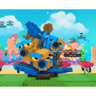 🔥Brussel Sprouts Diamond-Gold 943.8k DPS (info in description) 🔥Cheapest/Instant - Plants vs Brainrots