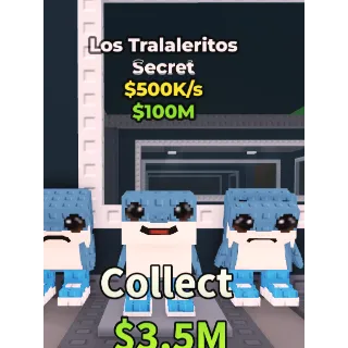 🔥Los Tralaleritos - Rebirth🔥Cheapest/Instant - Steal a Brainrot