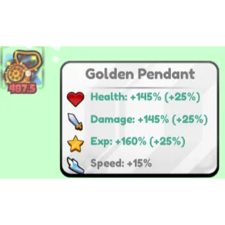 🔥Golden Pendant 487.5 OG Relic🔥Cheapest/Instant - Brainrot Evolution