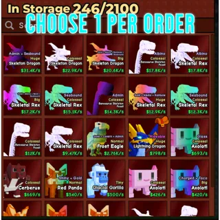 🔥Choose 1 Per Order | Mythic Pets | Colossal | Huge - Catch And Tame🔥