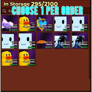 🔥Choose 1 Per Order | Secret Pets | Colossal | Huge | Mutated - Catch And Tame🔥