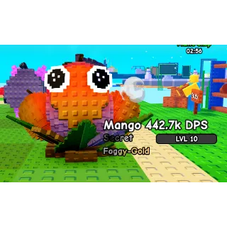 🔥Mango Foggy-Gold (442.7k DPS) (3kg)🔥Cheapest/Instant - Plants vs Brainrots
