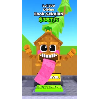 🔥Esok Sekolah (Divine) (LVL 500 MAX) (38T/s) - Skateboard for Brainrots🔥