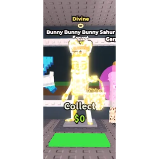 🔥Bunny Bunny Bunny Sahur (Divine+Trait) [33.7M/s]🔥Cheapest - Steal a Brainrot