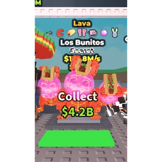 🔥Los Bunitos (Lava+7 Traits) [133.8M/s]🔥Cheapest/Instant - Steal a Brainrot