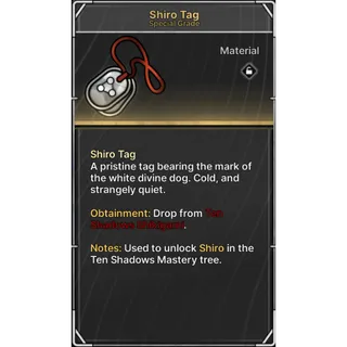 🔥14 Shiro Tags+2 Light Fur - Jujutsu: Zero🔥