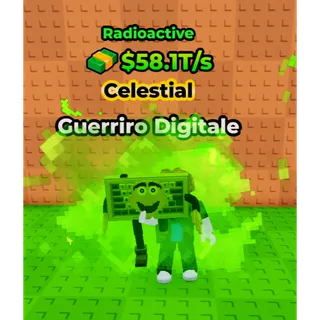 🔥Guerriro Digitale (☢️Radioactive☢️) (58.1T/s) - Kick a Lucky Block🔥