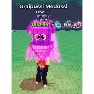 🔥Graipussi Medussi (Infinity) (953.96T/s) (Candy) - Be Flash For Brainrots🔥