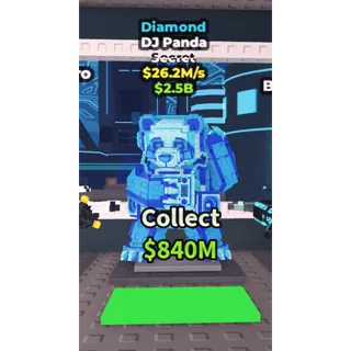 🔥DJ Panda (Diamond) [26.2M/s]🔥Cheapest/Instant - Steal a Brainrot