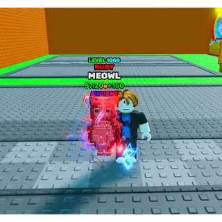 🔥Meowl Ruby | Ancient | Level 1000 MAX - Swing Obby For Brainrots🔥
