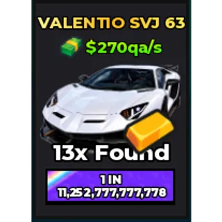 🔥Valentio SVJ 63 (Golden) (Eternal) ($270qa/s) | - Dream Car Collection🔥