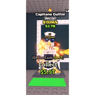 🔥Capitano Gullini (Fire) [132M/s] - Steal a Brainrot🔥