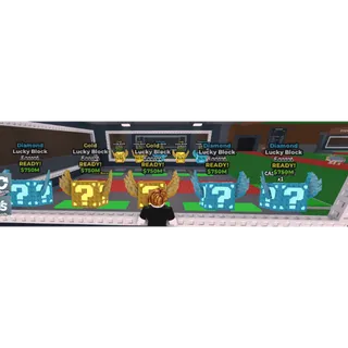 🔥5x Gold and 5x Diamond Secret Lucky Blocks🔥Cheapest/Instant - Steal a Brainrot