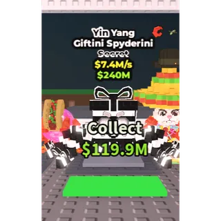 🔥Giftini Spyderini (Yin Yang) [7.4M/s]🔥Cheapest/Instant - Steal a Brainrot
