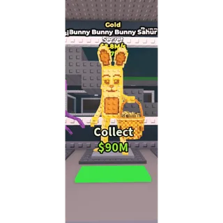 🔥Bunny Bunny Bunny Sahur (Gold) [2.8M/s]🔥Cheapest/Instant - Steal a Brainrot