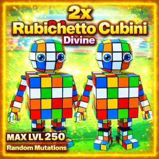 🔥2x Rubichetto Cubini | MAX LVL 250 | Divine | With Random Mutations🔥Cheapest/Instant - Escape Tsunami For Brainrots!