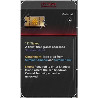 🔥??? Ticket - Jujutsu: Zero🔥