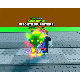 🔥Bisonte Giuppitere | Radioactive | Ancient | Level 1000 MAX - Swing Obby For Brainrots🔥