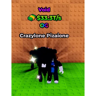 🔥Crazylone Pizaione (🌀Void🌀) (33.3T/s) - Kick a Lucky Block🔥