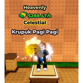 🔥Krupuk Pagi Pagi (🪽Heavenly🪽) (288.4T/s) - Kick a Lucky Block🔥