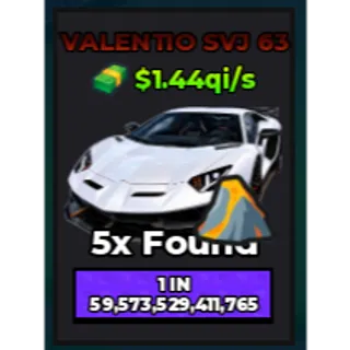 🔥Valentio SVJ 63 (Lava) (Eternal) ($1.44qi/s) | - Dream Car Collection🔥